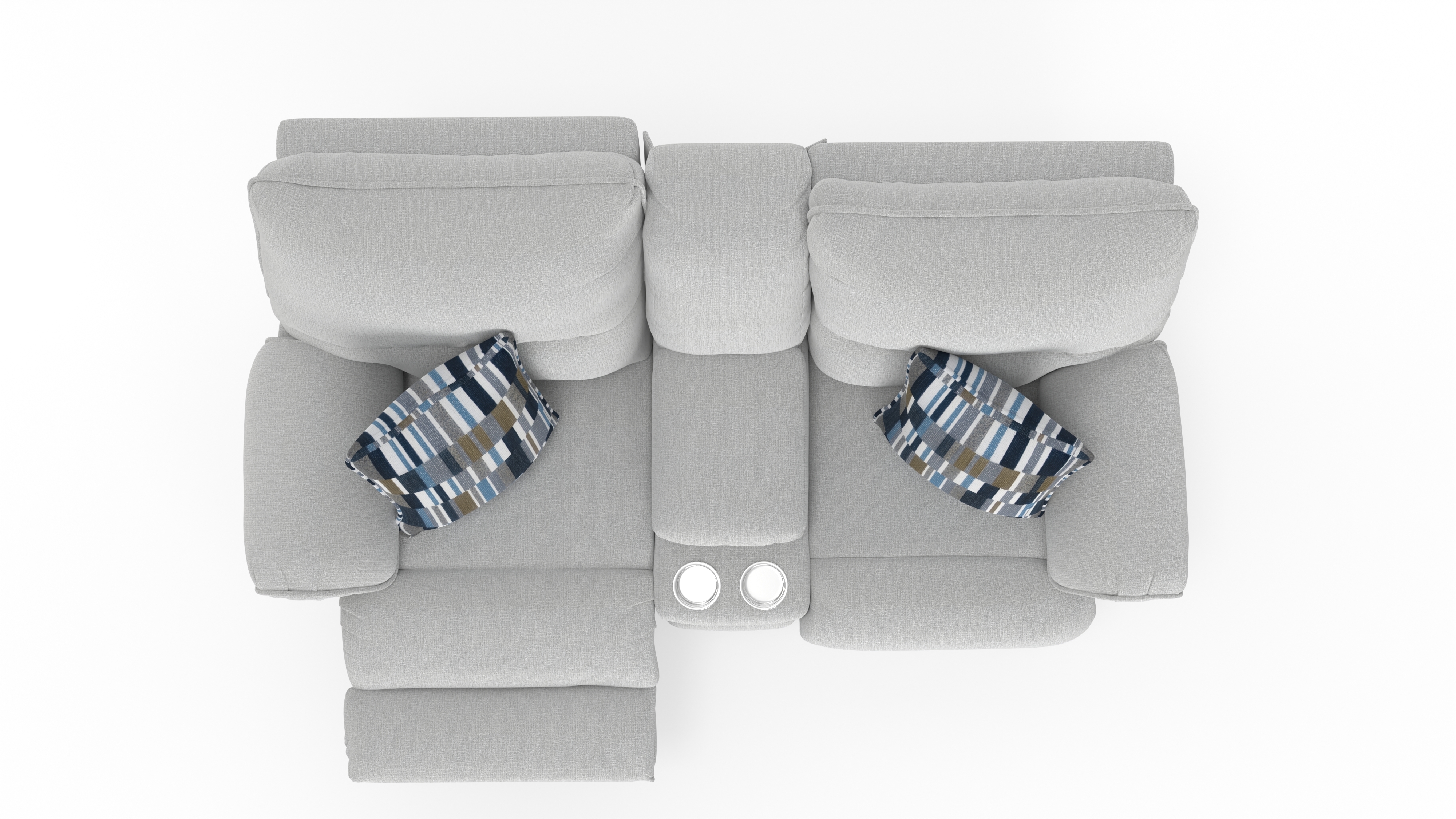 Catnapper Lenny Lay Flat Power Reclining Console Loveseat