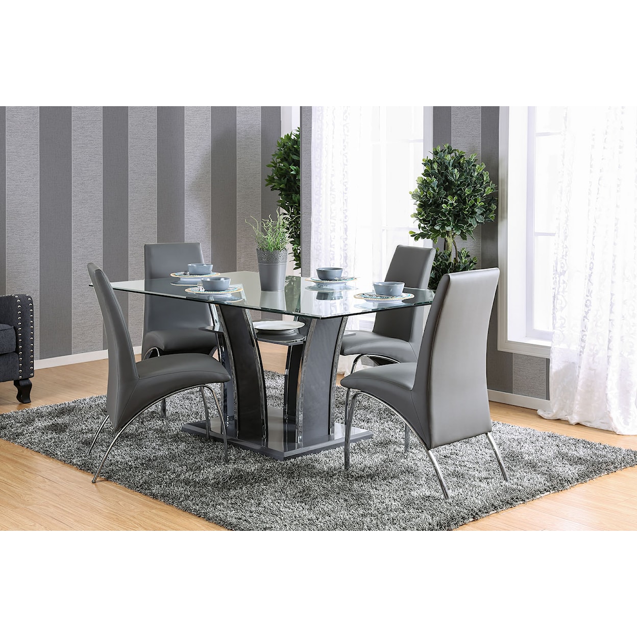 Furniture of America Glenview Dining Table 