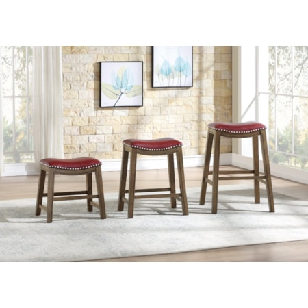 18&quot; Upholstered Dining Stool