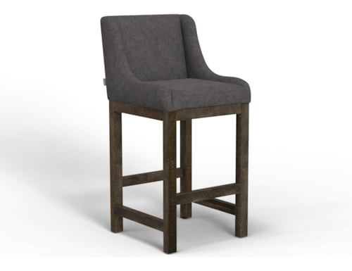 Transitional Upholstered Barstool