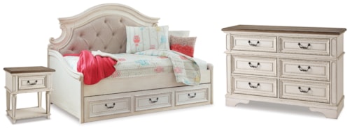 Twin Storage Daybed, Dresser And Nightstand