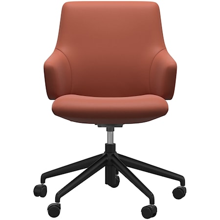 Laurel Large Low-Back Office Chair w Arms