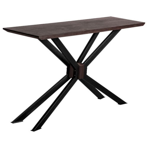 Contemporary Console Table with X Legs