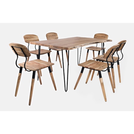 60" Dining Table with 6 Chairs