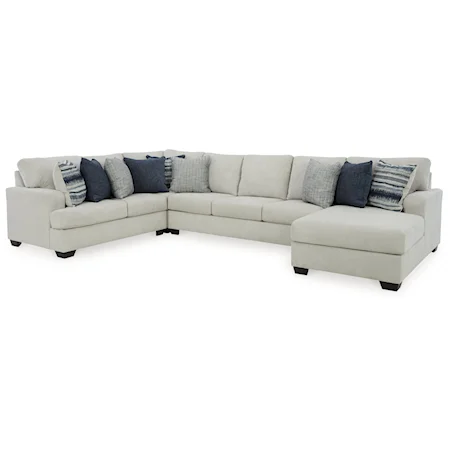 4-Piece Sectional with Chaise