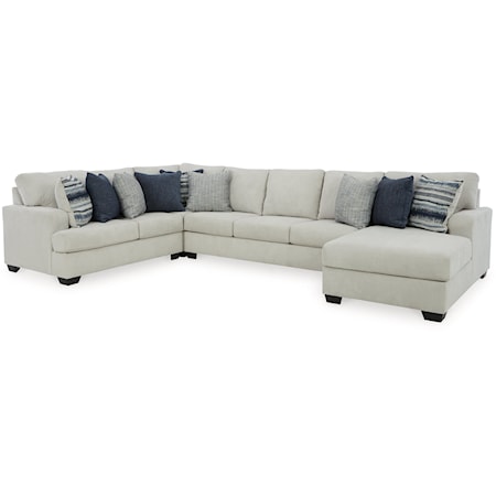 4-Piece Sectional with Chaise