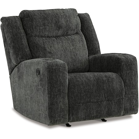 Rocker Recliner with Cup Holders