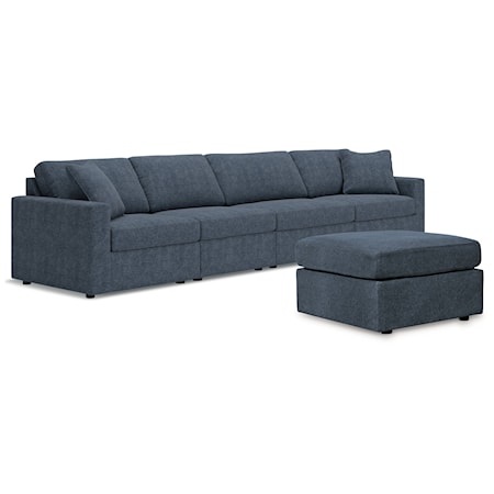 4-Piece Sectional And Ottoman