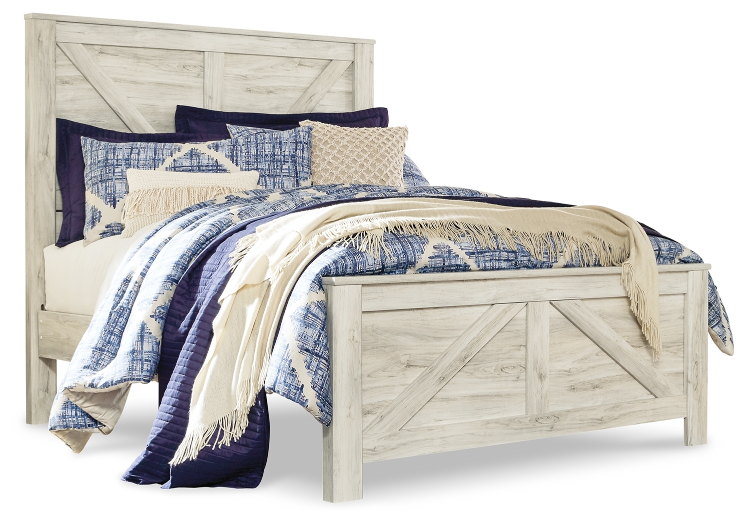 Queen Crossbuck Panel Bed