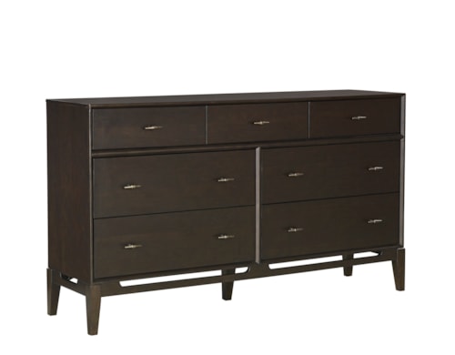Transitional 7-Drawer Dresser with Removable Jewelry Tray