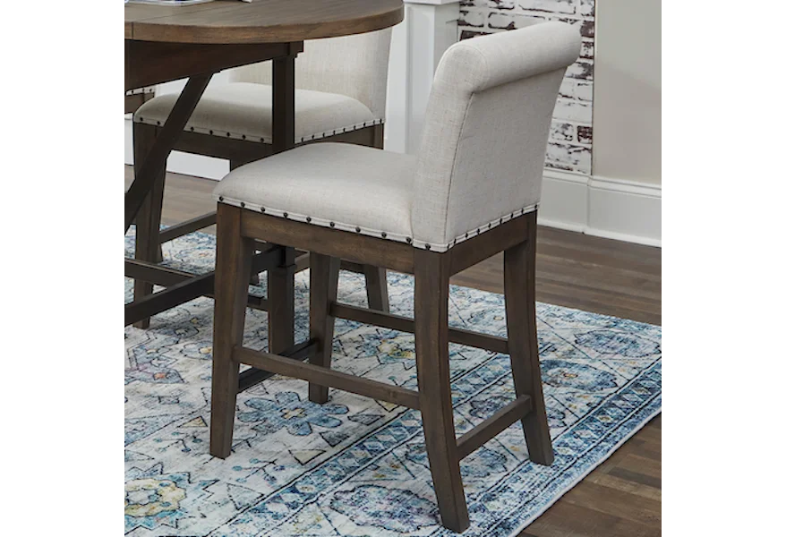 Hometown Davis Counter Stool by Trisha Yearwood Home Collection by Klaussner at Darvin Furniture