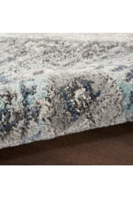 kathy ireland Home by Nourison American Manor 9' x 12' Ivory Blue Rectangle Rug