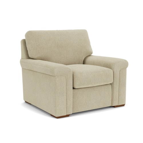 Casual Chair with Pillow Arms