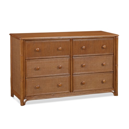 Summer Retreat Six Drawer Dresser