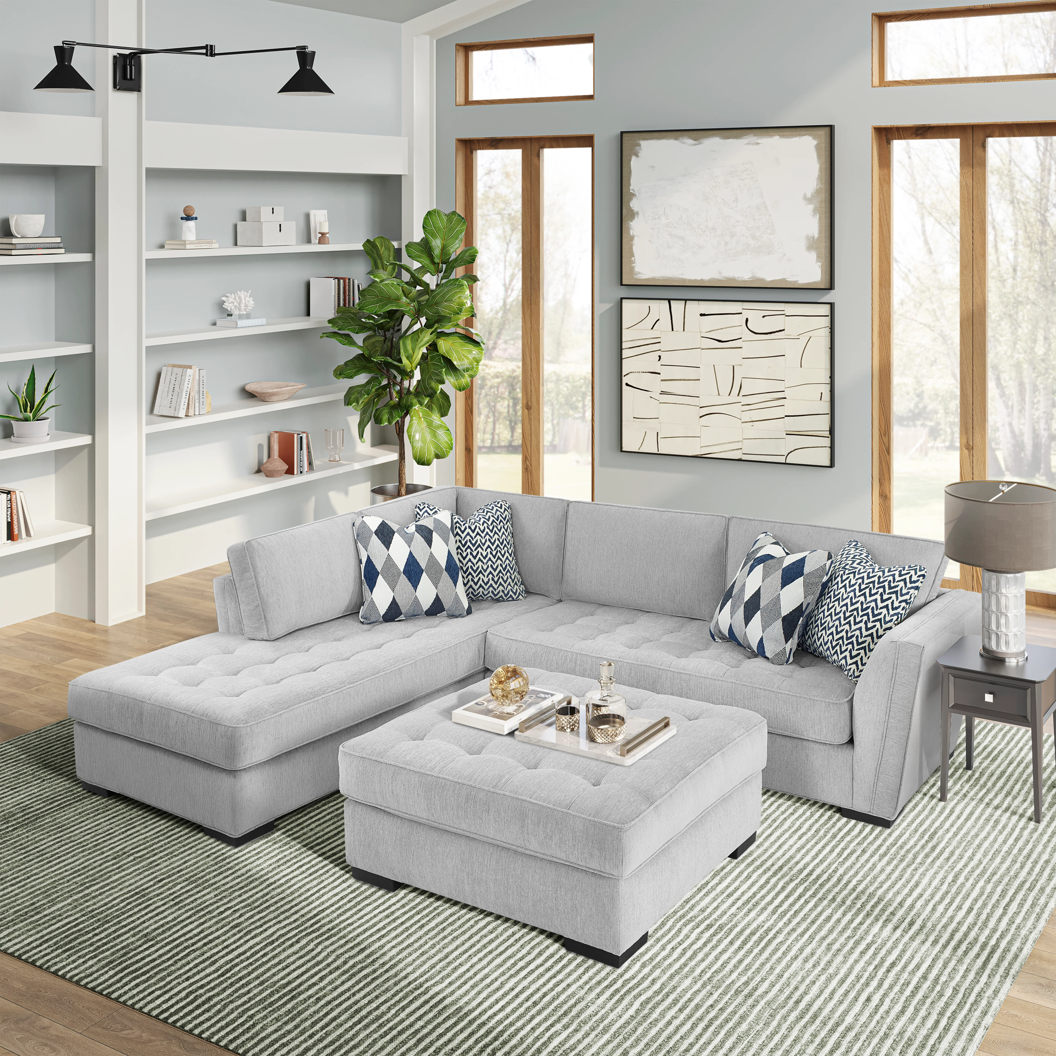 Legends Furniture Cyndi Upholstery 2-Piece Sectional Sofa