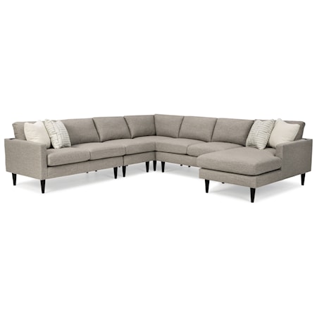 6-Seat Sectional Sofa w/ RAF Chaise