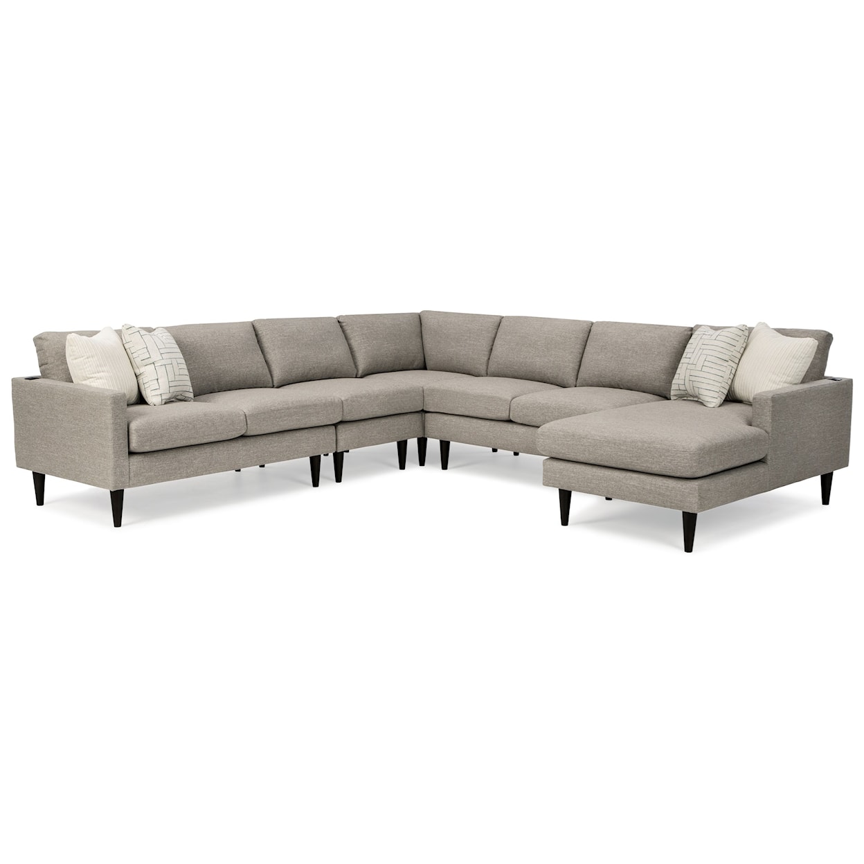 Bravo Furniture Trafton 6-Seat Sectional Sofa w/ RAF Chaise