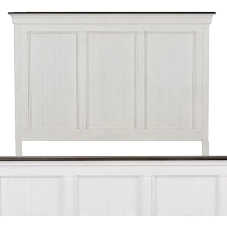 Cottage King Panel Headboard with Bead Molding