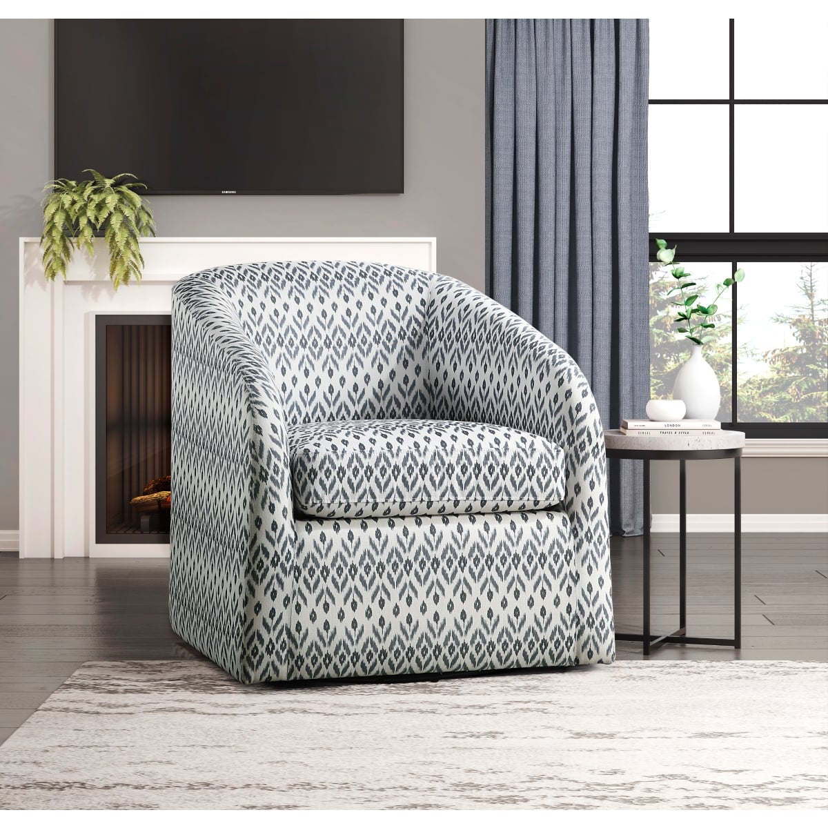 Upholstered Swivel Chair