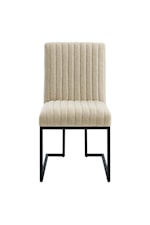 Modway Indulge Channel Tufted Fabric Dining Chair