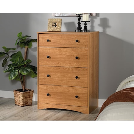 Transitional 4-Drawer Chest of Drawers