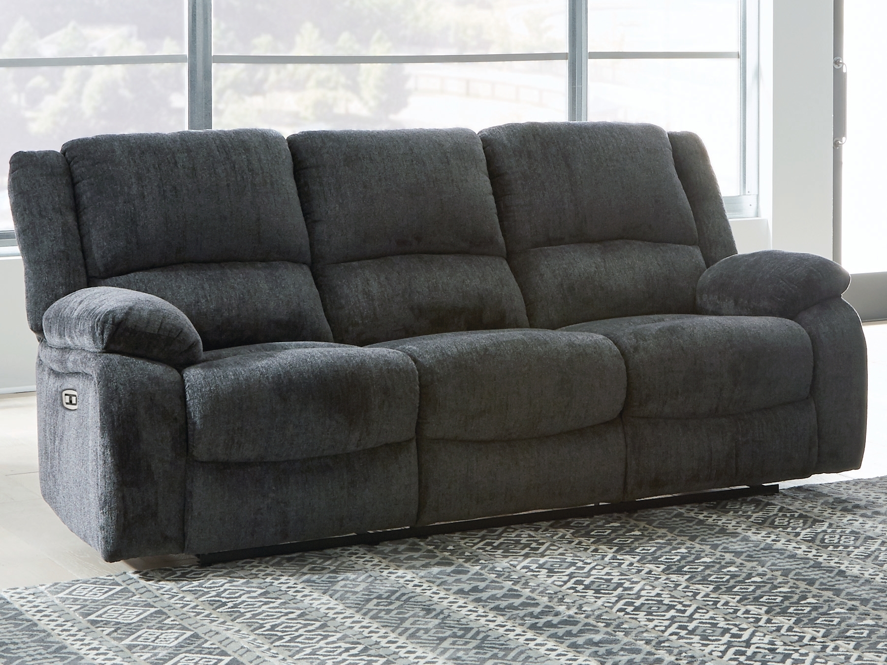 Signature Design by Ashley Draycoll Power Reclining Sofa And 2 Power Recliners