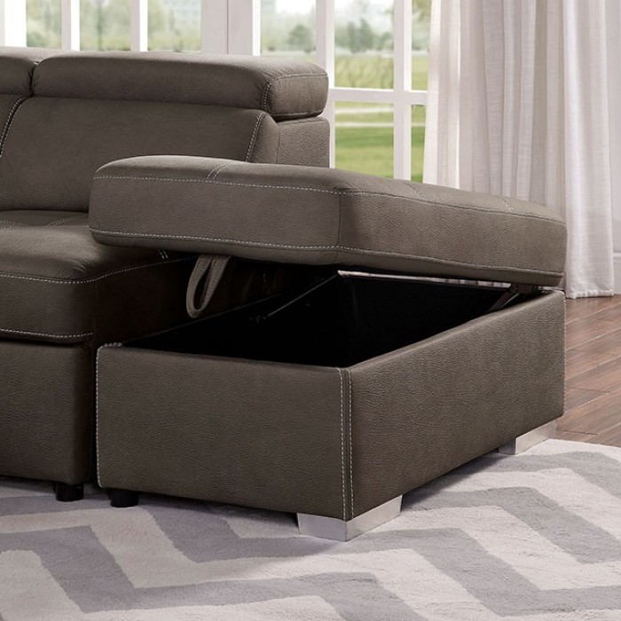 Furniture of America Hugo 4-Piece Sectional