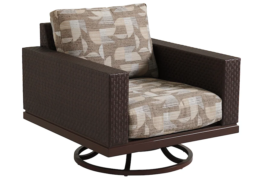 Abaco Swivel Lounge Chair by Tommy Bahama Outdoor Living at Z & R Furniture