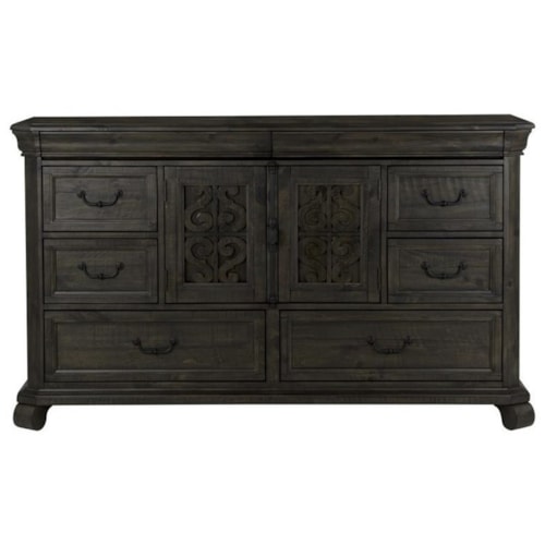 Traditional 8-Drawer Dresser with Hidden Felt Drawers