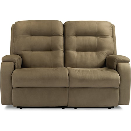 Contemporary Power Reclining Loveseat