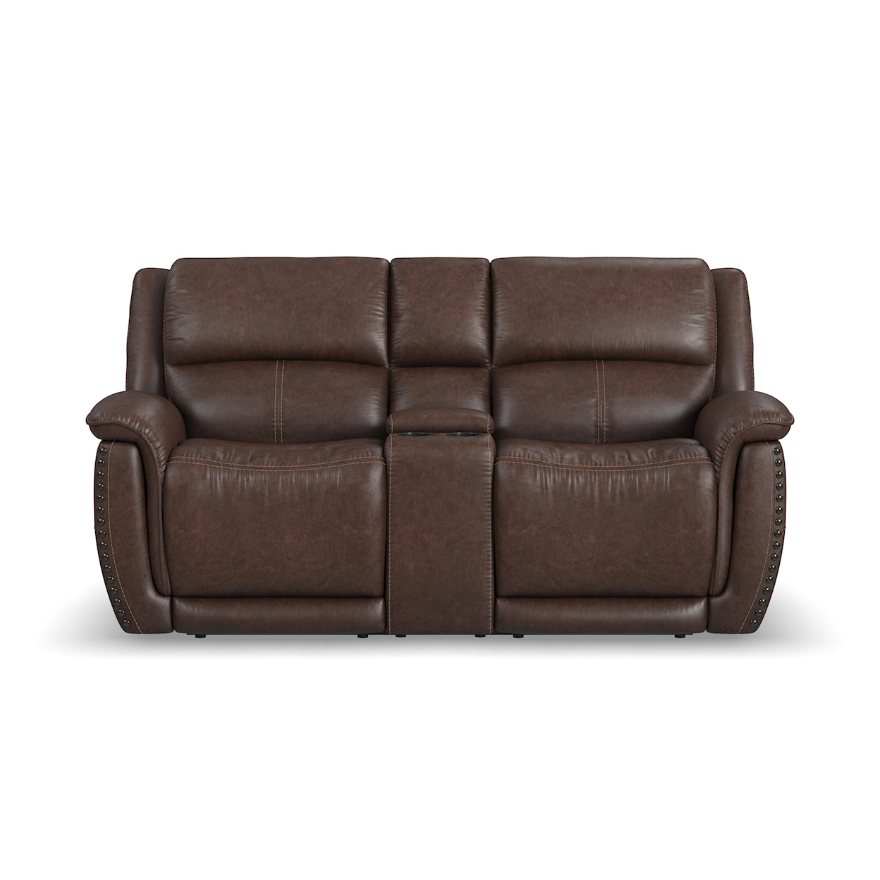 Flexsteel Beau Power Reclining Loveseat w/ Power Headrests