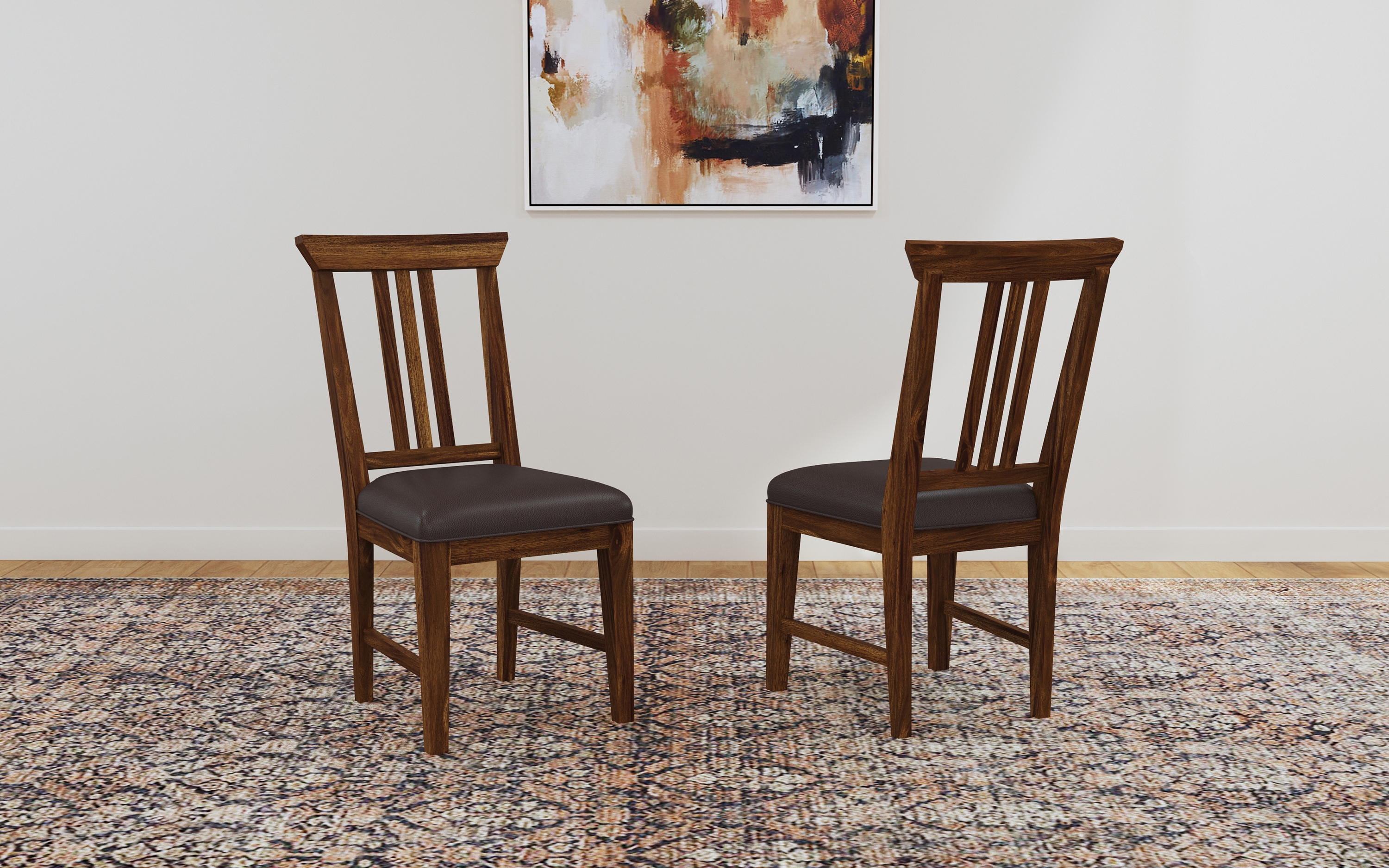 Upholstered Slatback Dining Chair