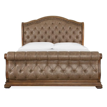 Queen Upholstered Sleigh Bed