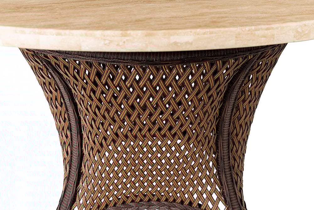 Lloyd Flanders Grand Traverse 48" Rnd Umbrella Dining Table