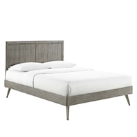 King Platform Bed With Splayed Legs