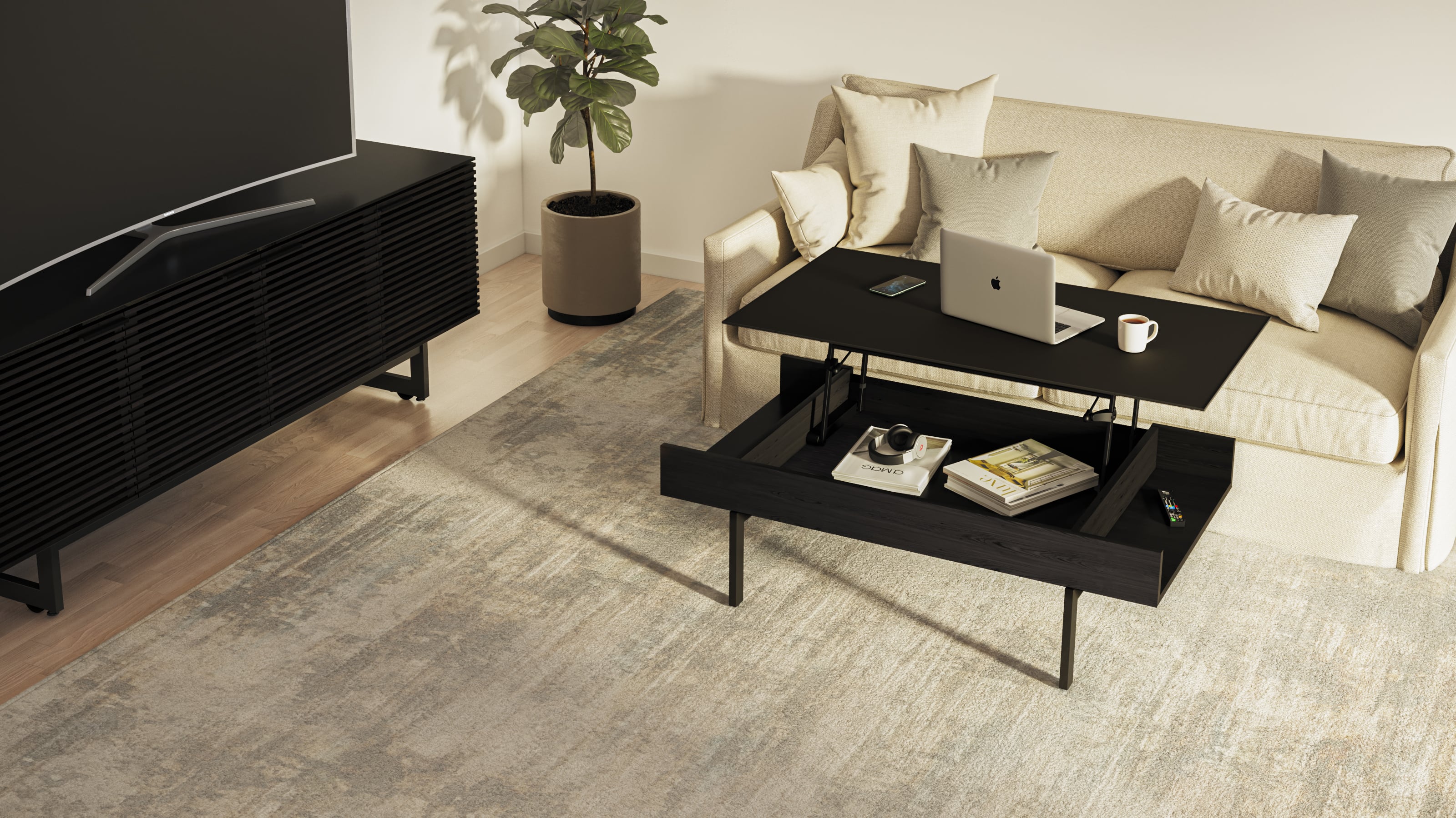 BDI Reveal Lift Top Coffee Table