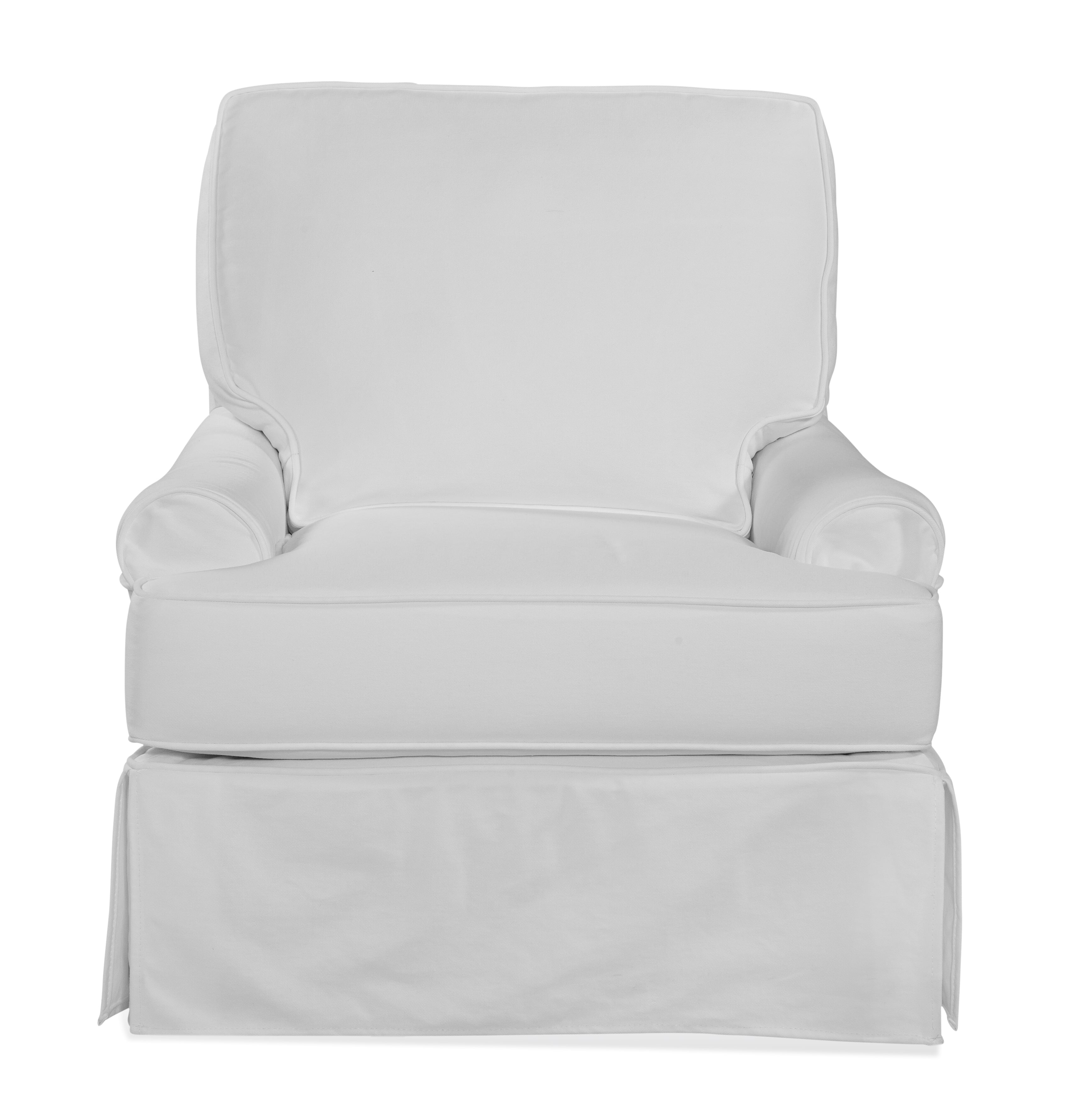 Braxton Culler Belmont Swivel Chair with Slipcover