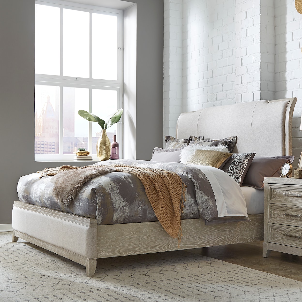 Liberty Furniture Belmar Queen Upholstered Bed