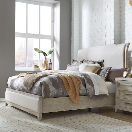 King California Upholstered Bed