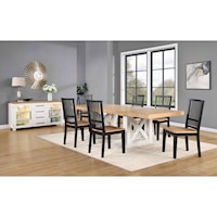Magnolia Farmhouse 7-Piece Dining Set with Side Chairs
