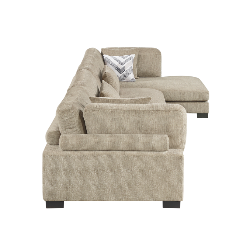 4-Piece Sectional Sofa with Chaise