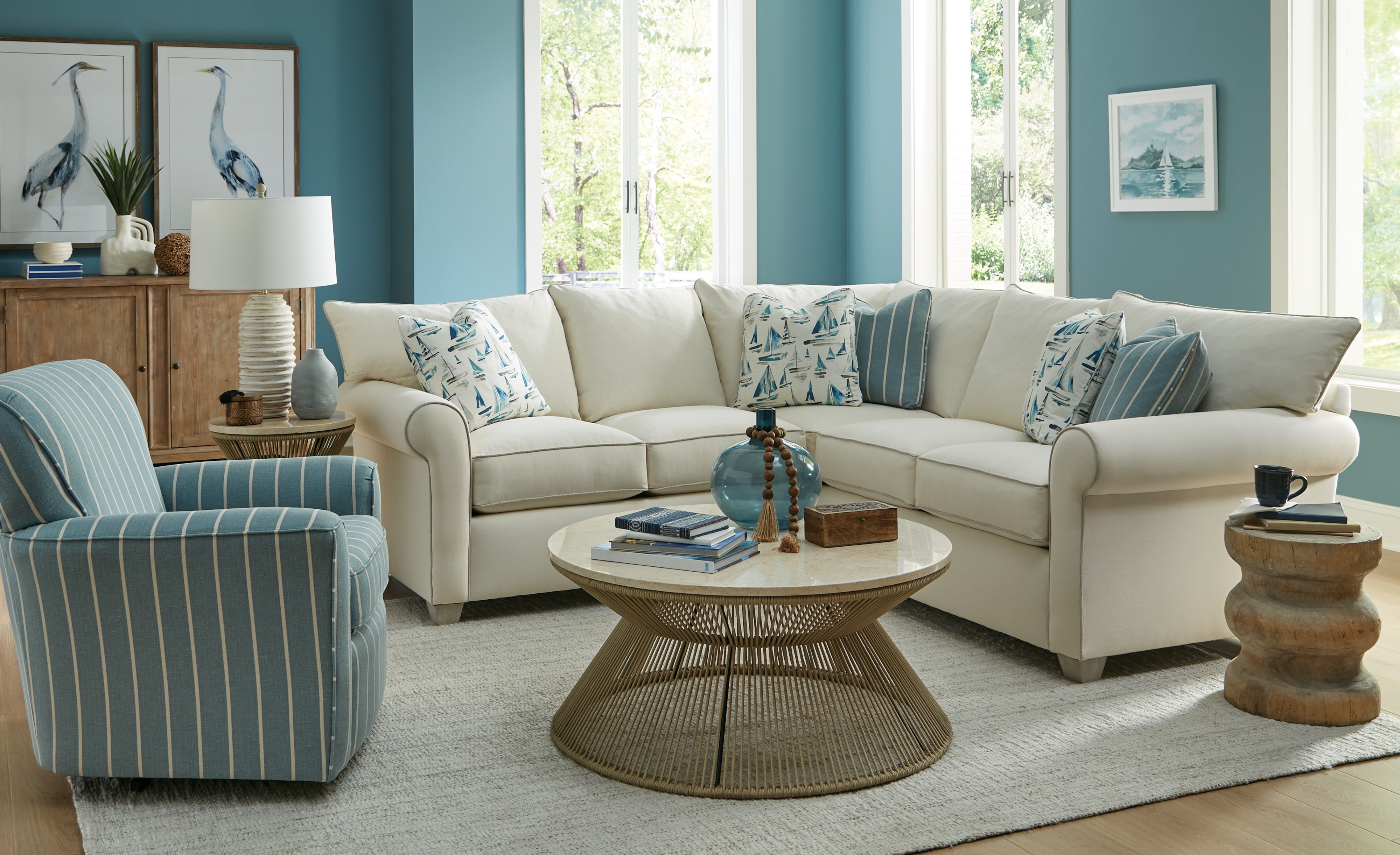 Upholstered Swivel Chair