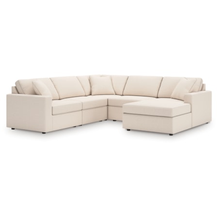 5-Piece Sectional With Chaise