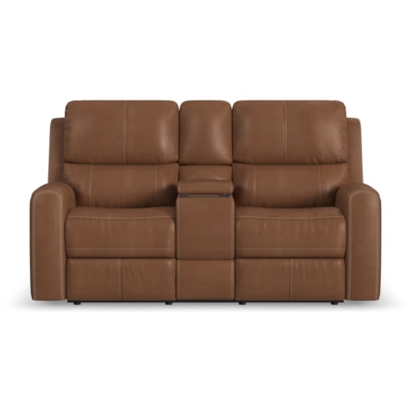Power Reclining Console Loveseat