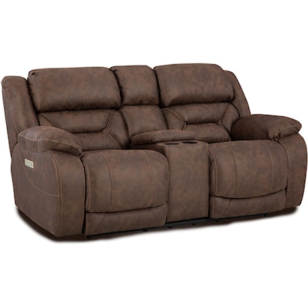 Transitional Zero Gravity Power Loveseat