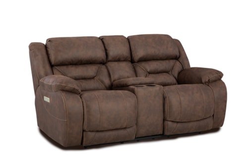 Transitional Zero Gravity Power Loveseat