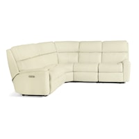 Power Headrest Reclining Sectional with Cupholders