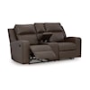 Signature Design Lavenhorne Double Reclining Loveseat w/ Console