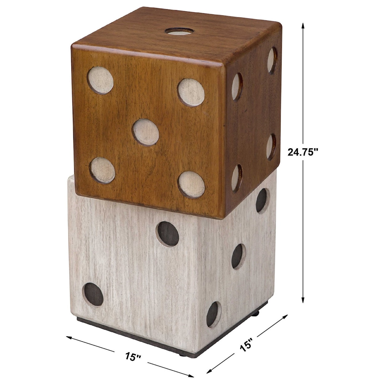 Uttermost Accent Furniture - Occasional Tables Roll The Dice Accent Table