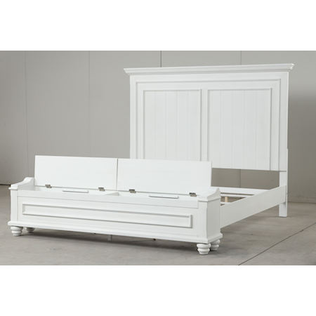 Queen Panel Storage Bed